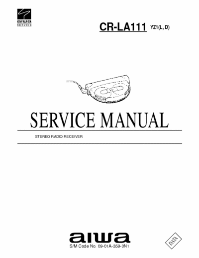 Aiwa CR-LA111 Service Manual - Stereo Radio Receiver - Type YZ1 (L,D) - pag. 16